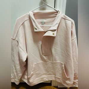 Target quarter zip with henley feature